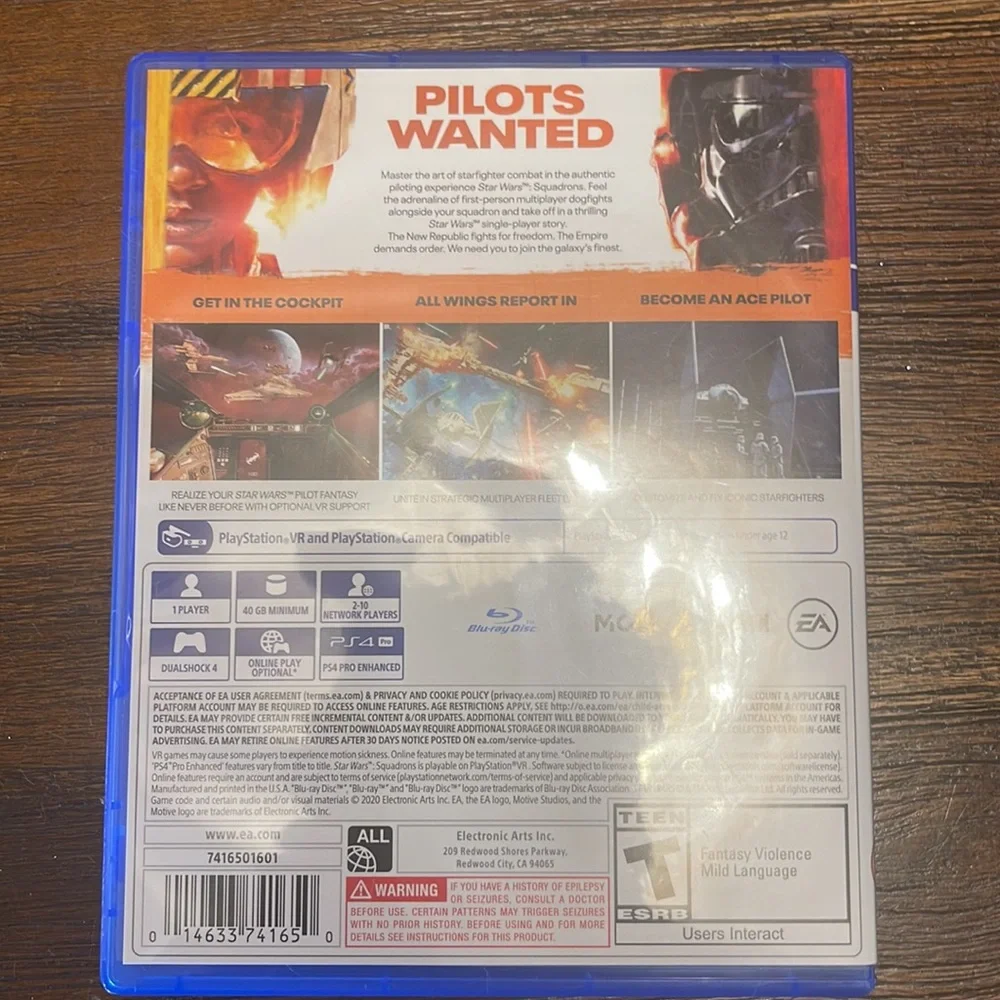 PS4 Star Wars Squadrons PlayStation VR